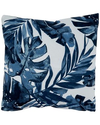 Saro Lifestyle Blue Tropic Outdoor Pillow