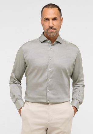 Eterna Langarmhemd ETERNA MODERN FIT, Herren, Gr. 42, Normalgr&ouml;ssen, olive, 40% Baumwolle, 4% Elasthan, 56% Lyocell, tailliert, Manschette, Hemden Langarmhem