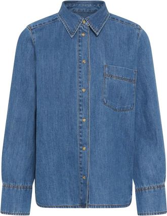 Inwear Denim Shirt - Dames - Spijkeroverhemden - Blauw - XS - Denim - Overhemden