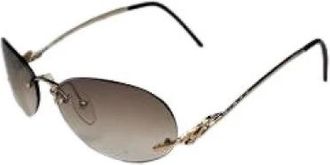 Loewe Pre-owned Metalen Zonnebril - Dames - Vintage Accessoires - Bruin - ONE Size - Vintage
