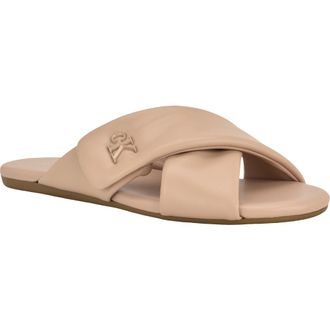 Calvin Klein Renley Slide Sandal in Light Natural at Nordstrom, Size 11