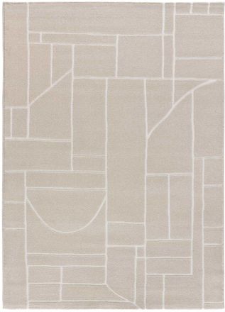 Atticgo Alfombra abstracta crema 80x150 cm