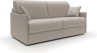 Divani.Store Evans Sof&aacute; Cama Convertible En Tela Impermeable 149 Cm (mat. 120x197) Crema