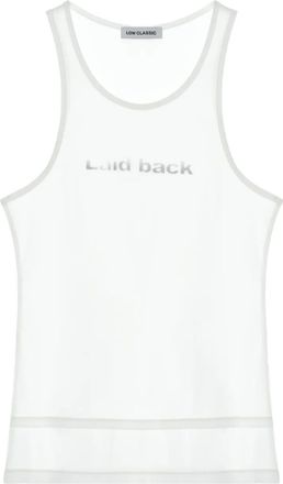 Low Classic Canotta con stampa - Bianco