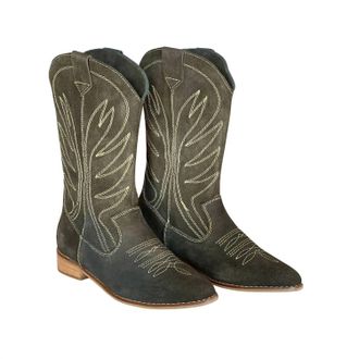 Silvia Cobos Womens Rodeo Boots In Green