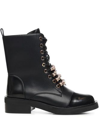V&deg; 73 Margot beaded-embellishment boots - Black