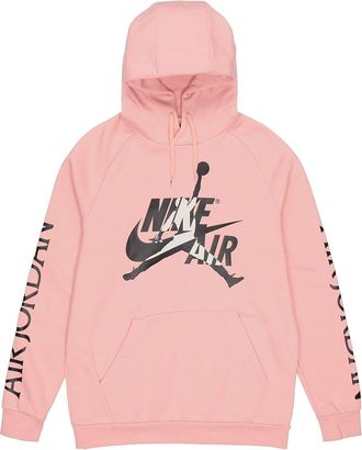 Nike Jordan Air Jordan Alphabet Logo Pullover Hooded Fleece Pink DH9505-648