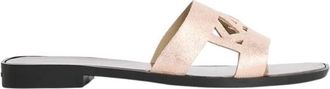 Karl Lagerfeld Skoot II Slide - Dames - Sandalen - Roze - 36 EU - Leer - Schoenen