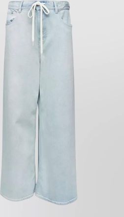 Maison Margiela denim drawstring wide-leg jeans