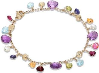 Marco Bicego Paradise Mixed Stone Bracelet in Yellow Gold at Nordstrom, Size 7.25