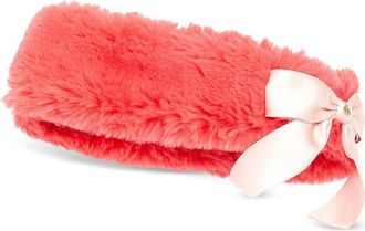 Maison Michel Cerchietto Zaza in finta pelliccia - Rosa