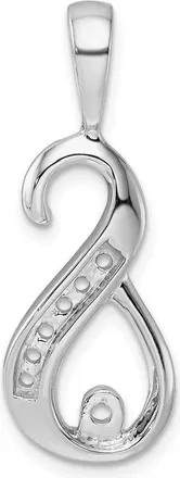 Diamond2Deal 14k White Gold Holds 6-1.9mm stones Peg Slide Mounting