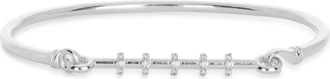 Meshmerise Diamond Row Bangle Bracelet in White Gold at Nordstrom Rack