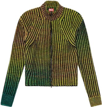 Diesel Oakland ribbed sweater - men - Wool/Polyamide/Acrylic - M - Green