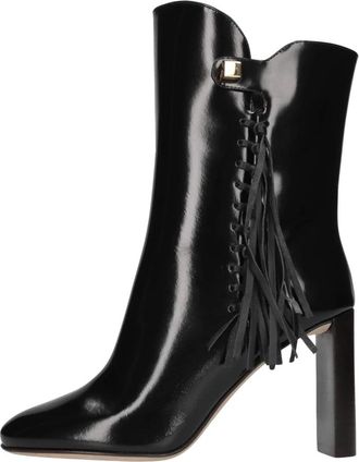 Maisons Skorpios Gabriella Calypso Patent Leder Enkellaars - Dames - Laarzen met Hak - Zwart - 37 EU - Leer - Schoenen