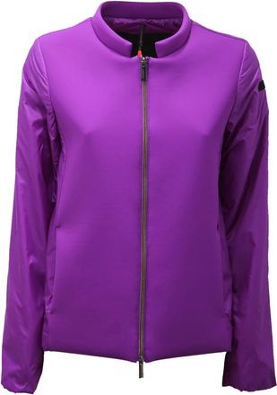 Roberto Ricci Design Paarse Bi-Material Jas Zomer Neo Hybrid - Dames - Zomerjassen - Paars - M - Jassen