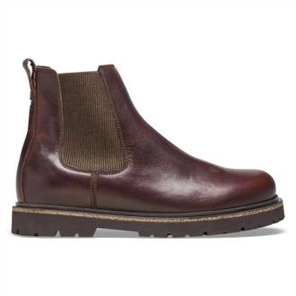 Birkenstock Mens Highwood Boots In Leather Chocolate