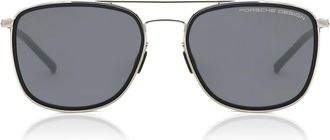 Porsche Design P8692 B Mens Sunglasses Silver Size 56