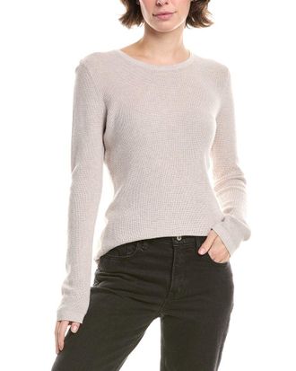 Fort&eacute; Cashmere Thermal Cashmere-Blend Sweater