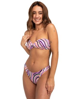 Billabong Bandeau-Bikini-Top BILLABONG Sol Searcher, Damen, Gr. L, Cup B, bunt (stripes), 78% Nylon, 22% Elasthan, Bikini-Oberteile Bandeau-Bikini-Top