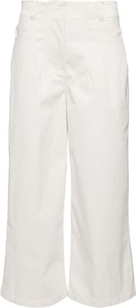 Staud Luca trousers - women - Cotton/Elastane - 8 - Neutrals