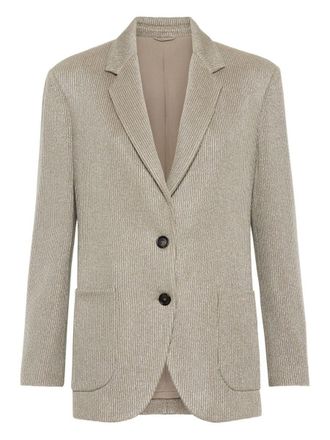 Brunello Cucinelli Cotton Single-Breasted Jacket