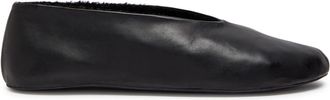 The Row The Row Stella Shearling-lined Leather Ballet Flats - Black - 38 (IT38 / UK5)