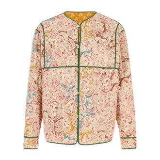 Valentino Garavani Casual Shirts, male, Multicolor, Size: M Embroidered Linen Shirt