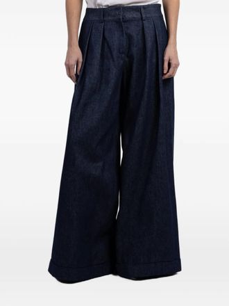 Fran&ccedil;oise Mila wide-leg trousers - Blauw