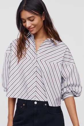 A Gold E Agnes 100% Cotton Buttondown Shirt