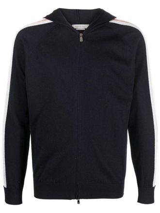 Corneliani Gestreepte hoodie - Blauw