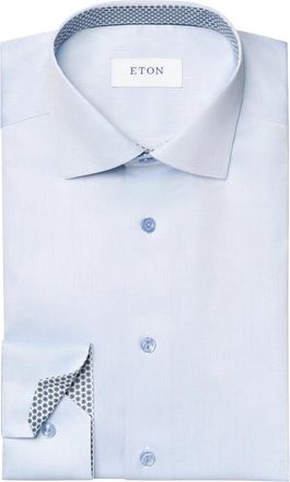 Eton Signature Twill Contemporary Overhemd - Heren - Zakelijke Overhemden - Blauw - 6XL - Katoen - Overhemden
