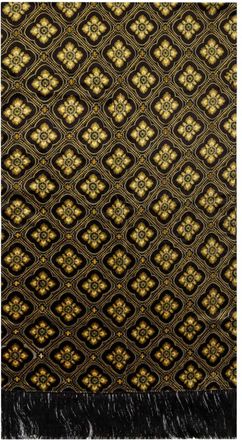 Etro Black Geometric Print Square Scarf