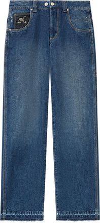 Isabel Marant Blue Jeyda Wide-Leg Denim Pants