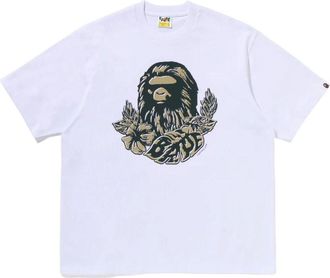 A Bathing Ape Palm Resort Camo Ape Head T-Shirt White 0ZXTEM347101QWHX