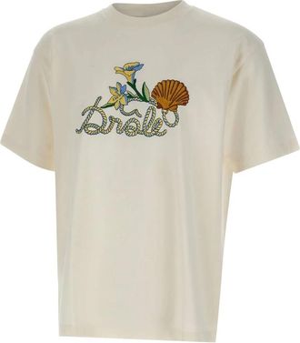 Dr&ocirc;le de Monsieur Dr&ocirc;le Shell T-shirt - Heren - T-shirts - Wit - L - Katoen - Tops