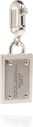 Dolce & Gabbana Hanger met logo - Heren - Kettingen - Grijs - ONE Size - Accessoires