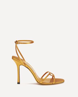 Jimmy Choo London Leo Sandals in satin Female 37.5