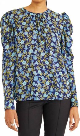 Banjanan Vincent Crewneck Top In Lapis