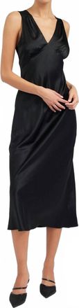 Current Air Sweetheart Midi Dress In Black