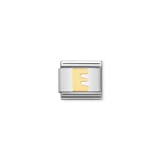 Nomination Composable Classic Letter Links In E Gold