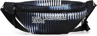 Karl Lagerfeld Marsupio con stampa - Nero