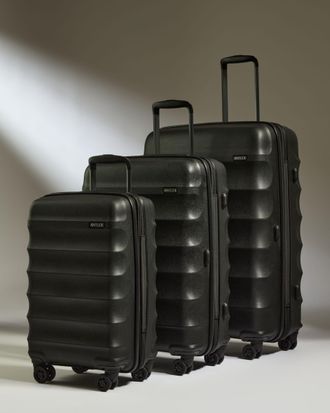 Antler Expandable Cabin Suitcase Set In Black - Juno
