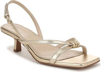 Vince Tali Slingback Kitten Heel Sandal in Champagne at Nordstrom, Size 7.5