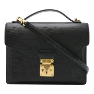 Louis Vuitton Pre-owned Handbags, female, Black, Size: ONE SIZE Pre-owned Vintage Epi Shoulder Bag