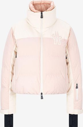 Moncler Kurze zweifarbige Ski-Daunenjacke Stennes