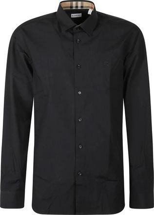 Burberry Casual Shirts - Heren - Casual Overhemden - Zwart - XS - Overhemden