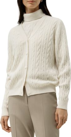 LilySilk Cable-Knit Baby Cashmere Cardigan