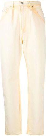 Alberta Ferretti Straight Jeans - Dames - Regular Fit Jeans - Geel - S - Denim - Jeans