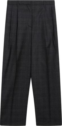 Prada Pantaloni - Dames - Wijde Broeken - Grijs - XS - Wol - Broeken